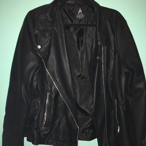 Faux leather jacket